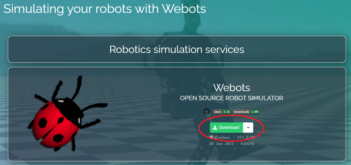 webots download site