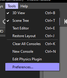 Preferences Location